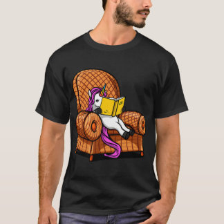 Camiseta Libros de lectura de unicornio