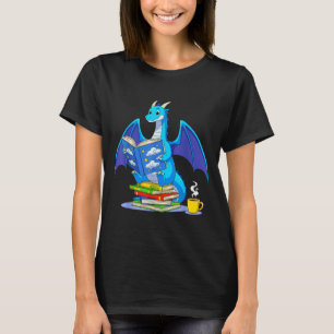 Camiseta Libros de lectura geniales Libro de dragón Amante