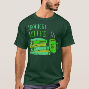 Camiseta Libros de los amantes del café Libros Libro