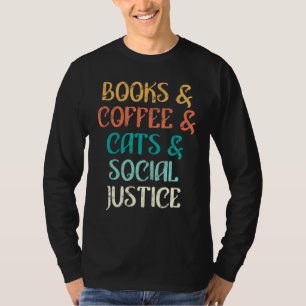 Camiseta Libros de los propietarios de gatos para el café r