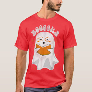 Camiseta Libros de maestros de libros de Halloween leídos p