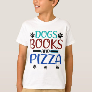 Camiseta Libros de perros amantes de los libros y lectores 