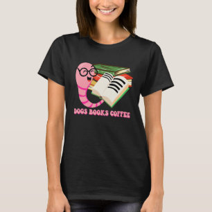 Camiseta Libros de perros Café Bookworm Leer libro Literatu