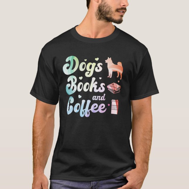 Camiseta Libros De Perros Y Café 2 (Anverso)