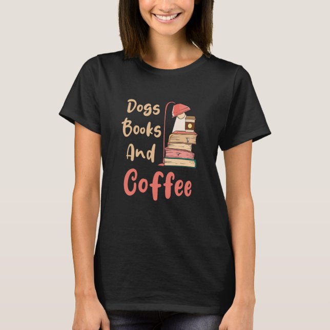 Camiseta Libros De Perros Y Libros De Café, Nerds 3 (Anverso)