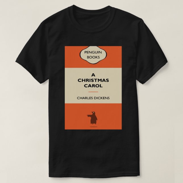 Camiseta Libros de pingüino - Carol de Navidades (Diseño del anverso)