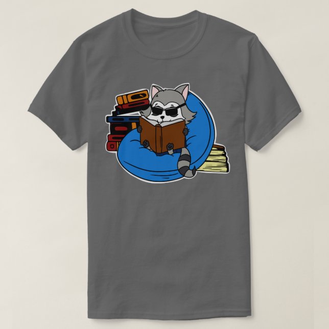 Camiseta Libros de Raccoon (Diseño del anverso)