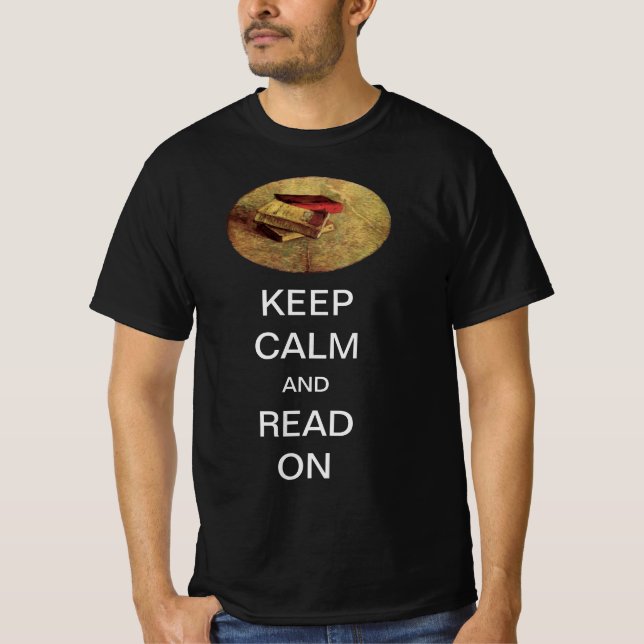 Camiseta Libros de Van Gogh, los antiguos libros mantienen  (Anverso)