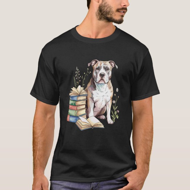 Camiseta Libros divertidos de American Pit Bull Terrier Pit (Anverso)