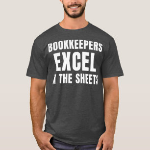 Camiseta Libros divertidos Excel en la contabilidad de hoja