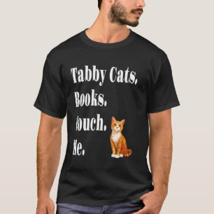 Camiseta Libros Divertidos Gatos Tabby Sofá Mi Gato Tabby N