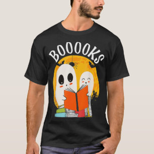 Camiseta Libros divertidos Ghost Bookworm Spooky Seaso de H