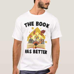 Camiseta Libros - El Libro Fue Mejor - Dragon - Wizard - Bo