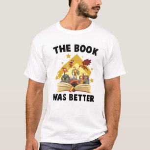 Camiseta Libros - El Libro Fue Mejor - Dragon - Wizard - Bo