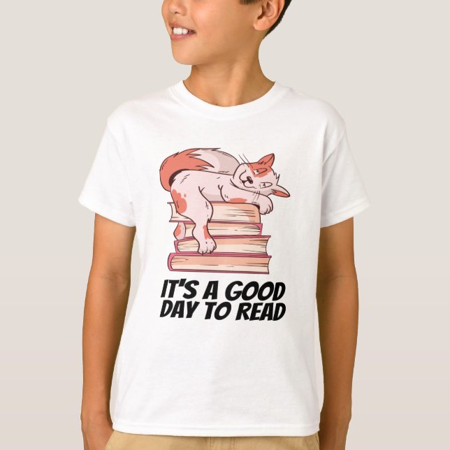 Camiseta Libros - Es un buen día para leer (Anverso)