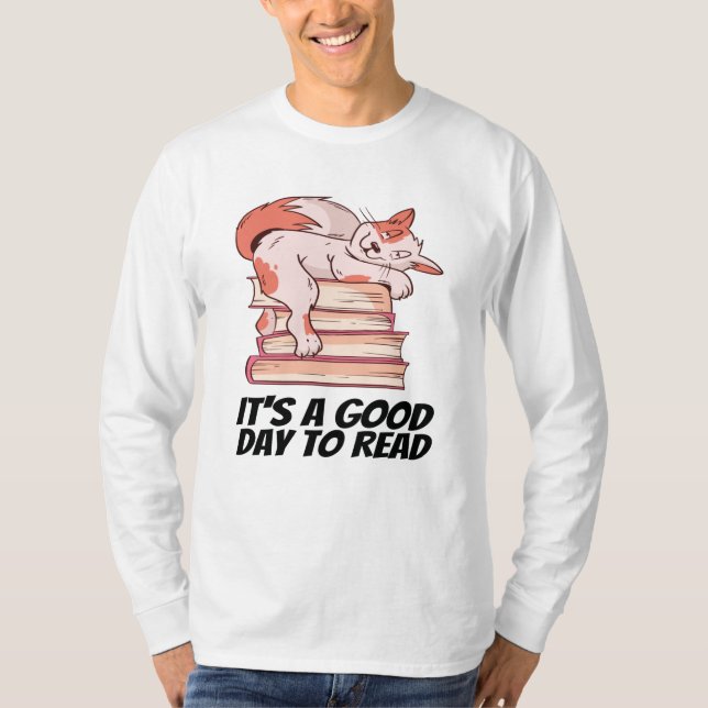 Camiseta Libros - Es un buen día para leer (Anverso)
