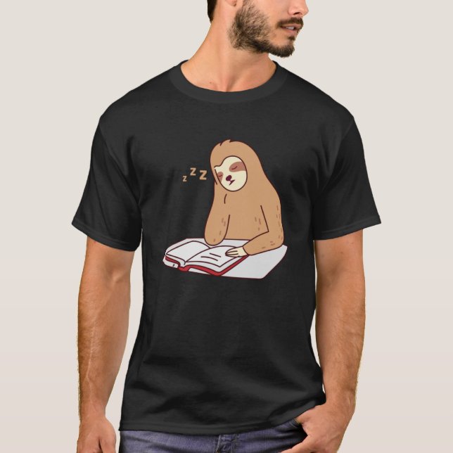 Camiseta Libros eslovacos leyendo el sueño cansado Lazy Rod (Anverso)