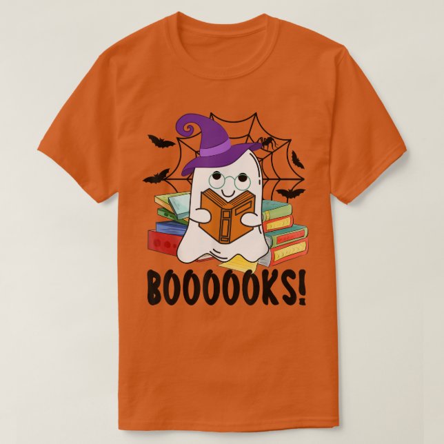 Camiseta Libros Fantasma Divertido libro Halloween Lover Li (Diseño del anverso)