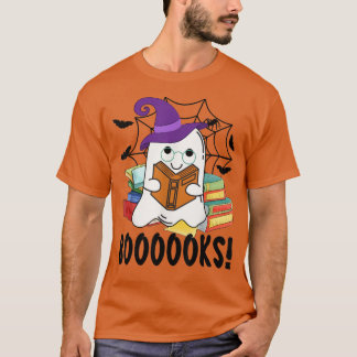 Camiseta Libros Fantasma Divertido libro Halloween Lover Li