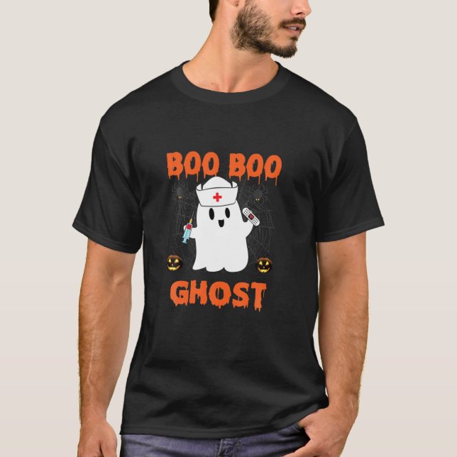 Camiseta Libros Fantasma Funny Calabaza Halloween (Anverso)