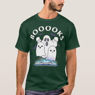 Camiseta Libros Fantasma Halloween Bookworm Librarian Funny