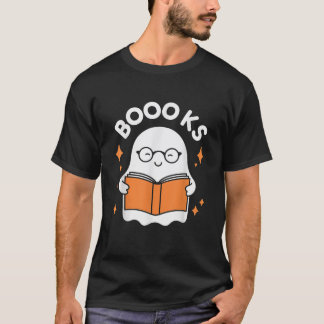 Camiseta Libros: Fantasma leyendo la biblioteca de amantes