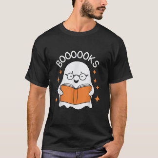 Camiseta Libros: Fantasma leyendo libros Biblioteca de libr
