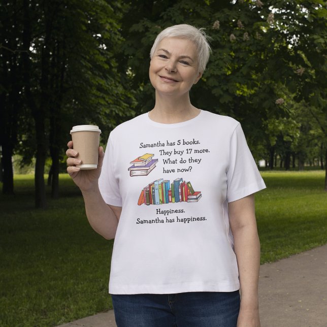 Camiseta Libros = Felicidad, Amor por leer (Subido por el creador)