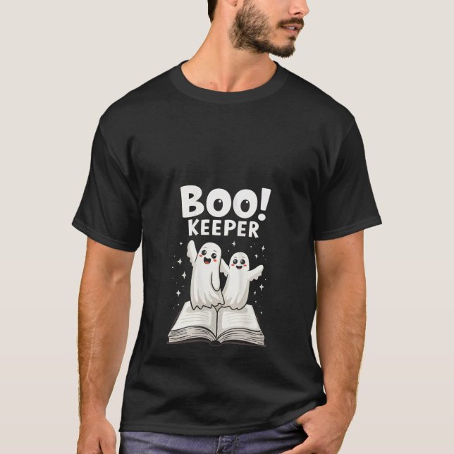 Camiseta Libros femeninos nerviosos de biblioteca fantasma  (Anverso)