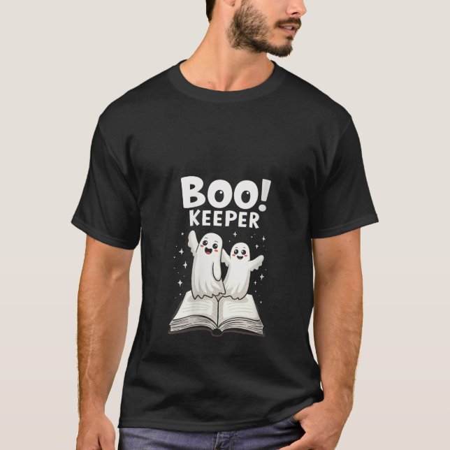 Camiseta Libros femeninos nerviosos de biblioteca fantasma  (Anverso)