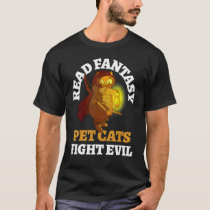 Camiseta Libros Gatos Mal Bookworish Fantasy Bibliophi