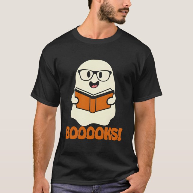 Camiseta Libros Ghost Boo Leer Libros Biblioteca Profesora  (Anverso)