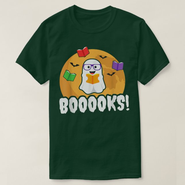 Camiseta Libros Ghost T Boo Leer libros Biblioteca Regalo G (Diseño del anverso)