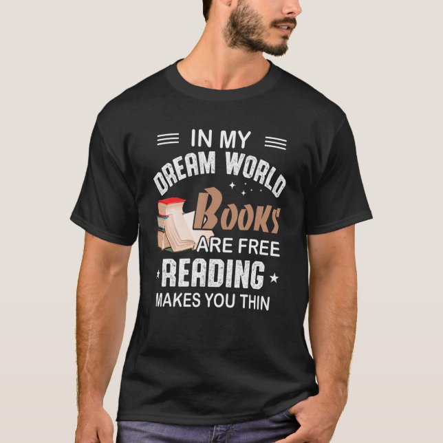 Camiseta Libros gratis y leer te hace muy gracioso (Anverso)