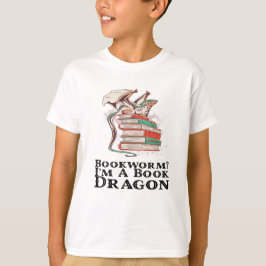 Camiseta Libros - ¿Gusano de biblioteca? Soy un dragón de l