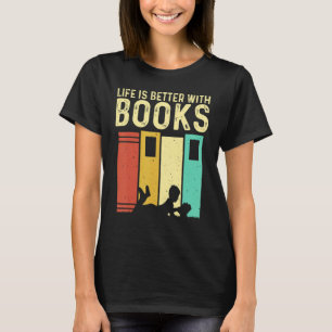 Camiseta Libros Hombres Mujeres leyendo lectores biblioteca