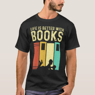 Camiseta Libros Hombres Mujeres leyendo lectores biblioteca