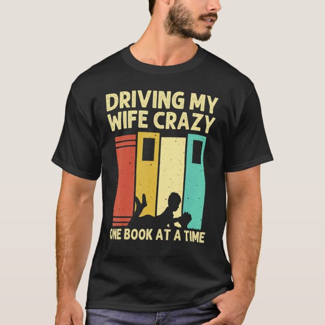 Camiseta Libros Hombres Papá Leyendo Lectores Bibliotecario (Anverso)