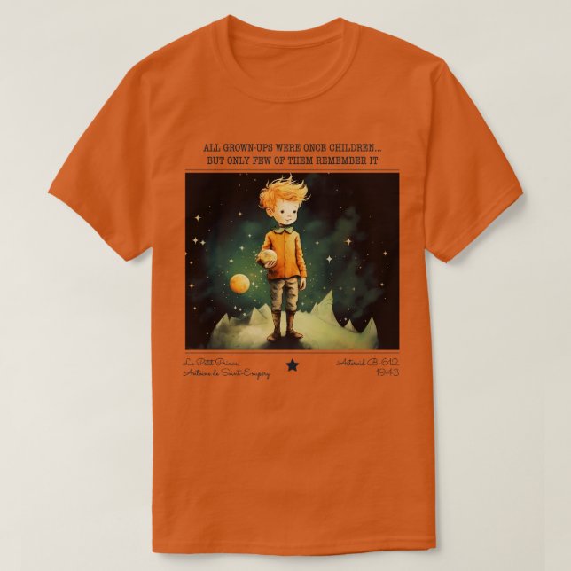 Camiseta Libros infantiles del Principito Le Petit Prince 3 (Diseño del anverso)