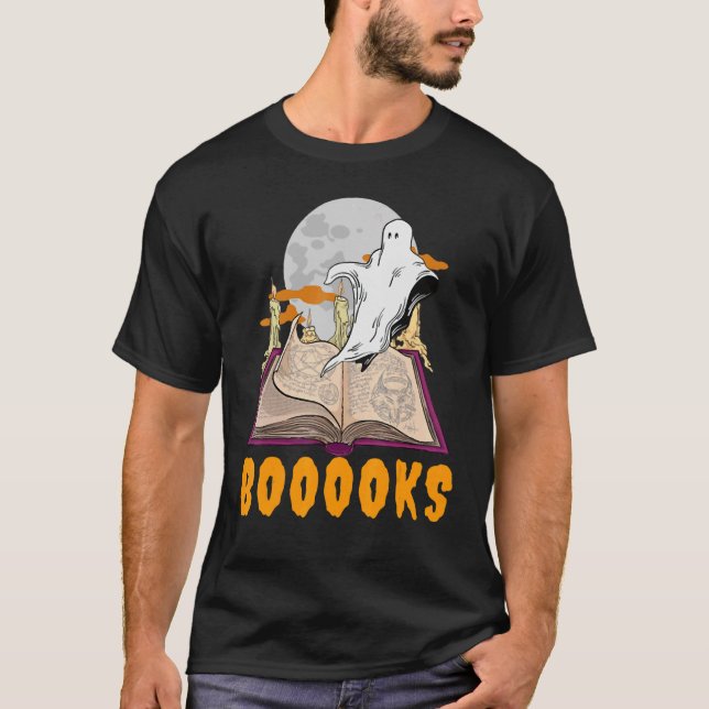 Camiseta ¡Libros! Lecturas fantasma de libros, librerías bi (Anverso)