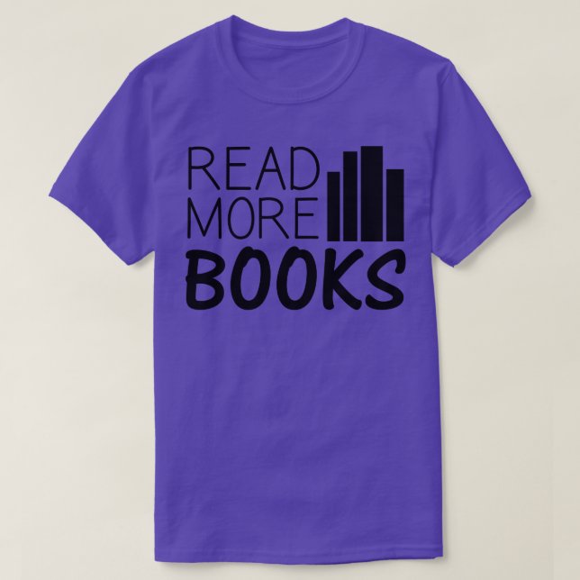 Camiseta Libros Leer más libros 2 (Diseño del anverso)