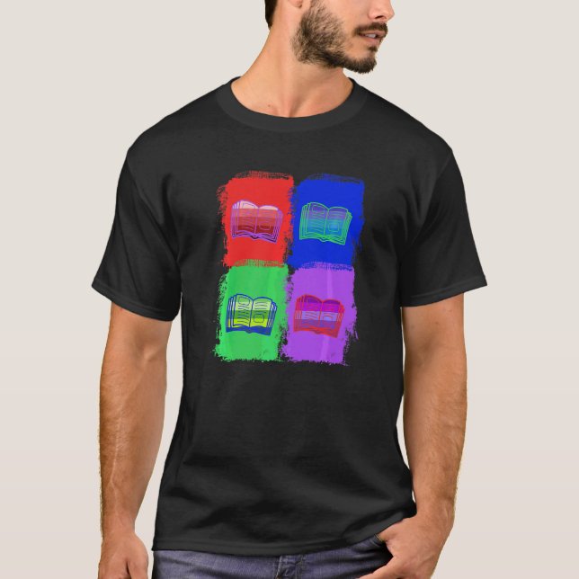 Camiseta Libros Leídos Libros Pop (Anverso)