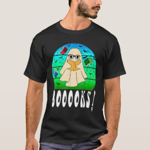 Camiseta Libros Libros Ghost Boo Leer Libros Biblioteca Lib