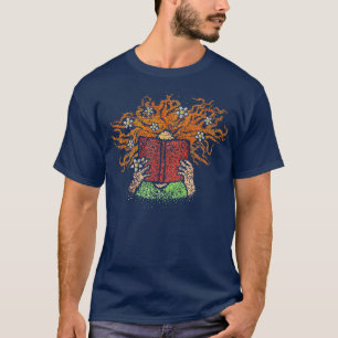 Camiseta Libros Literatura Gusano de libros leyendo libro d