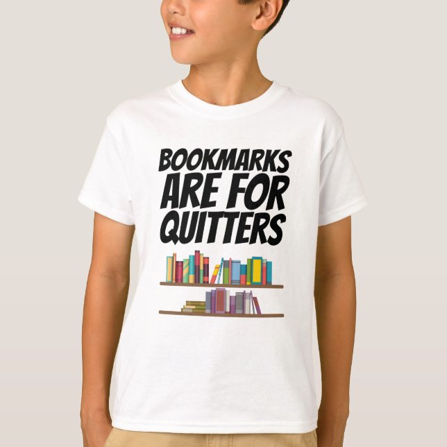 Camiseta Libros - Los Marcadores Son Para Quitters (Anverso)