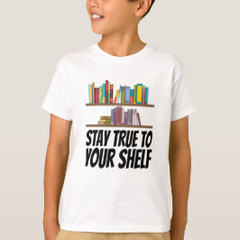 Camiseta Libros - Mantén Fiel A Tu Estantería