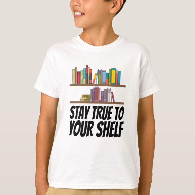 Camiseta Libros - Mantén Fiel A Tu Estantería (Anverso)