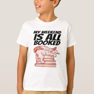Camiseta Libros - Mi Fin De Semana Está Reservado