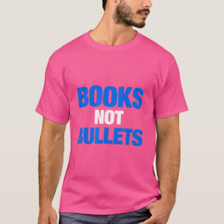 Camiseta Libros No Balas En El Tee De Protesta Contra Las A