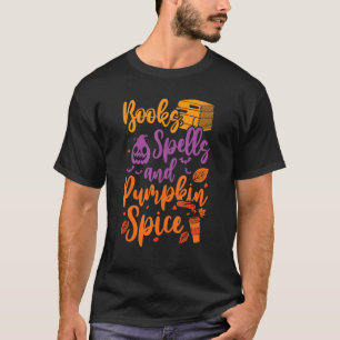 Camiseta Libros Ortografía Calabaza Libro de especias Cuto